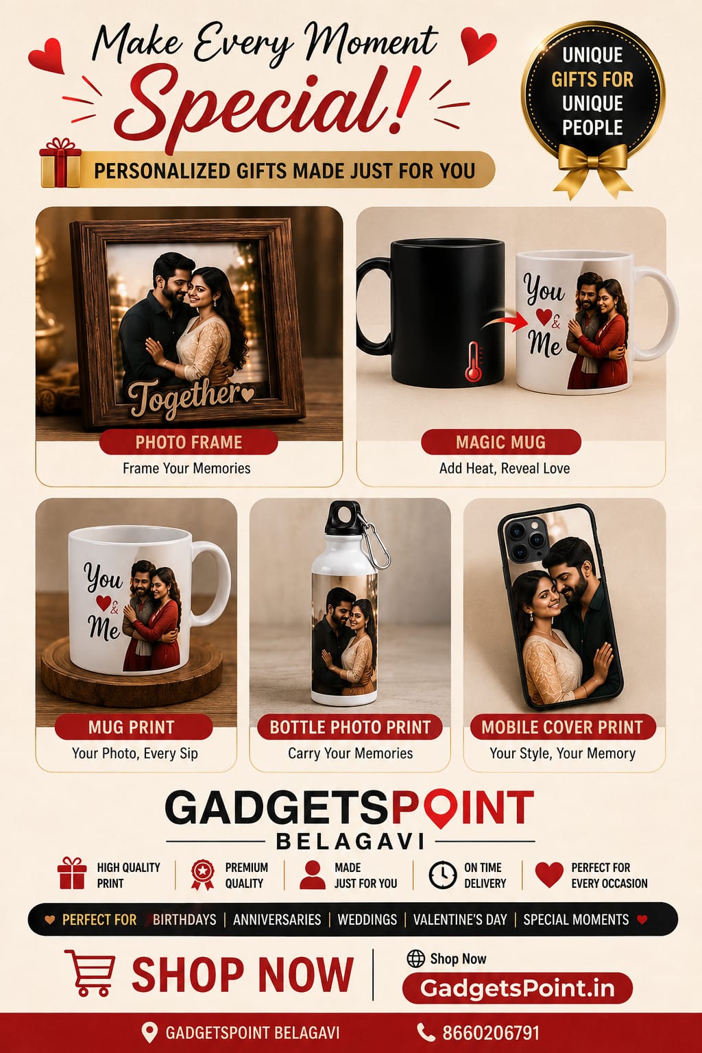 Customised gifts 